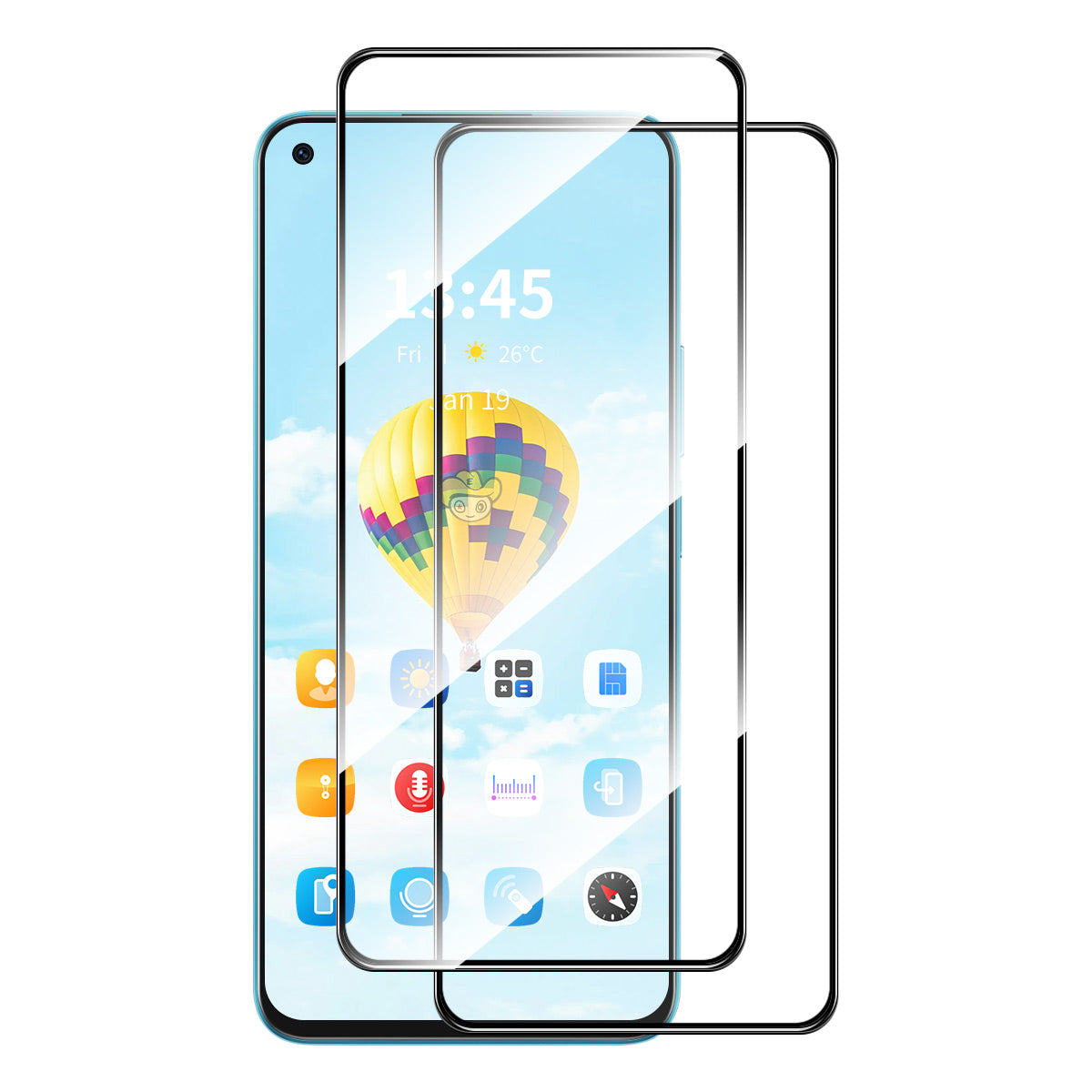 ENKAY HAT PRINCE 2Pcs for Realme X7 Max 5G Screen Protector Full Glue Silk Printing High Aluminium-silicon Glass Film ENKAY HAT PRINCE 2Pcs for Realme X7 Max 5G Screen Protector Full Glue Silk Printing High Aluminium-silicon Glass Film